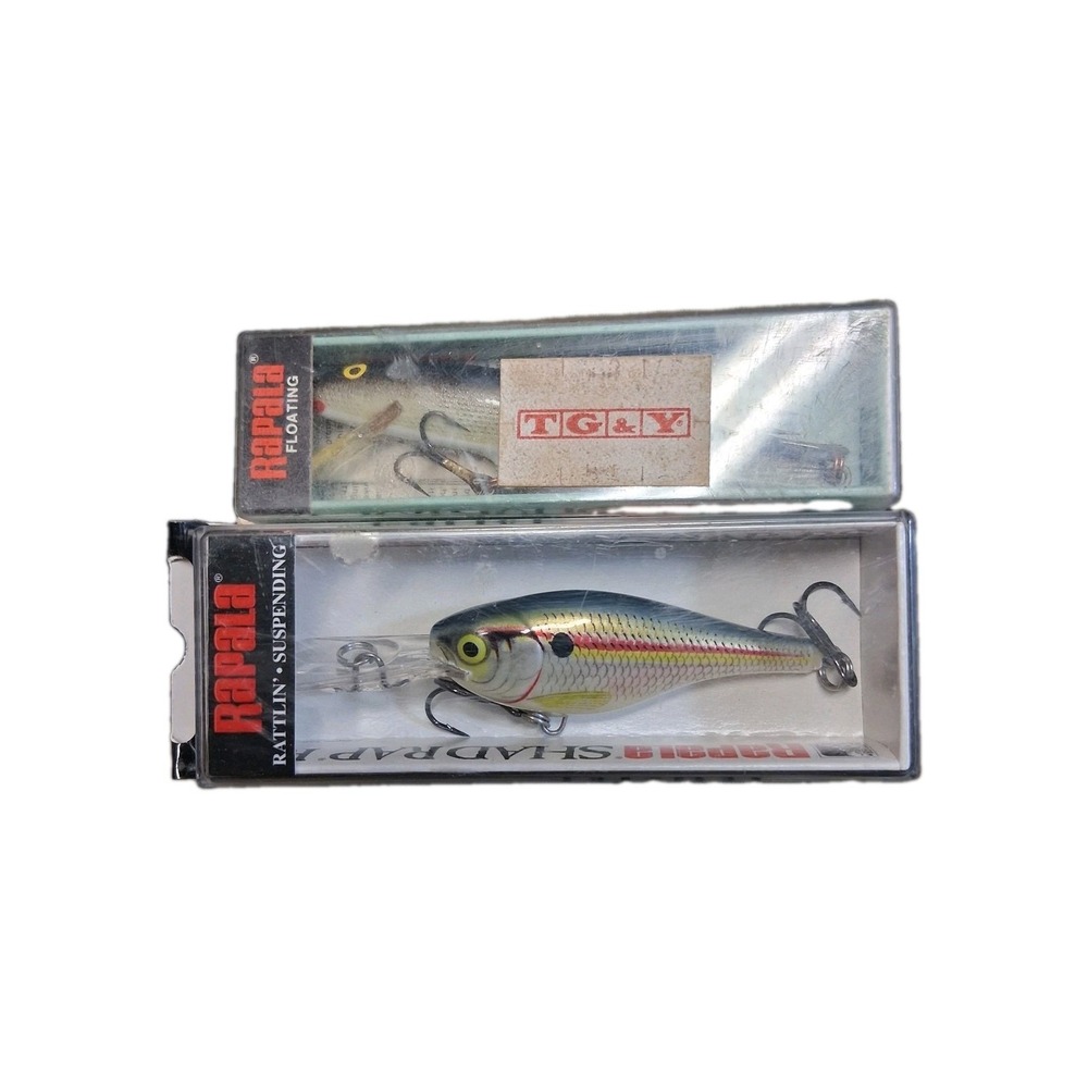 Rapala Lure Lot Floating Finnish Minnow & Shad Rap RS SRRS05 SD Vintage